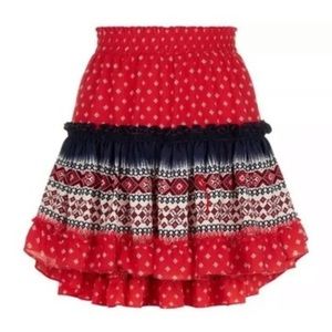 Misa Los Angeles Tania Ruffled Mini Skirt